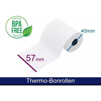 Rolă termică ARTDEV - 57x40x12 mm B/D max./K cu text pentru debitare directă 18m 48g