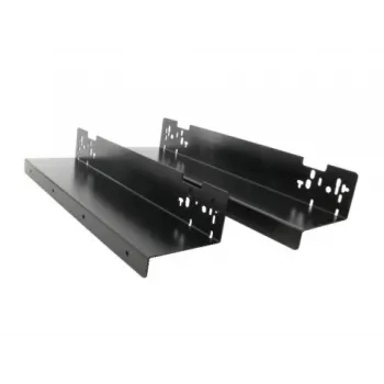 Set de suporturi de montare sub birou ARTDEV DRW-HLD-3000 oțel negru formă L pentru prize prelungitoare, mini PC-uri, routere