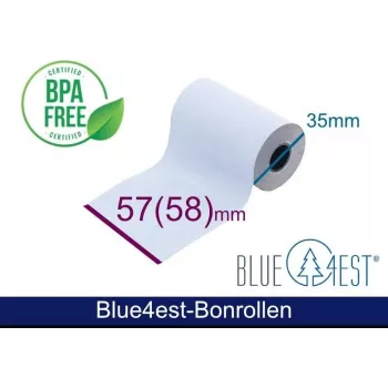 Rolă termică ARTDEV - 57x35x12 mm B/D max./K albă 14 m Blue4est Blue Eco Paper cu