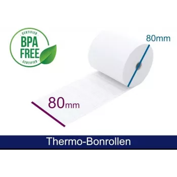 Rolă termică ARTDEV - 80x80x12 B/D max./K cu text pentru ospitalitate 80m 48g