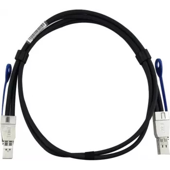 BLUEOPTICS HPE J9734AS compatibil BlueLAN cablu MiniSAS-HD, pasiv, 4x Mini-SAS HD (SFF-8644) la 4x Mini-SAS HD (SFF-8644), AWG30, 0,5 metri (J9734AS-BL)