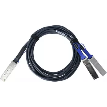 Cablu breakout direct attach pasiv BlueLAN compatibil Mellanox MCP7H50-V01AR30 200GBASE-CR4 QSFP56 la 2x100GBASE-CR2 QSFP56, 2m, AWG26