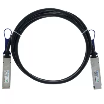 Cablu DAC QSFP28 BlueLAN compatibil BlueOptics Ruckus 100G-QSFP-QSFP-P-0201, 2 m, negru