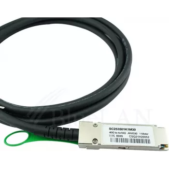 Cablu breakout Direct Attach 40GBASE-CR4 QSFP+ la 4x10GBASE-CR SFP+ BlueLAN, 3 m, cupru pasiv, AWG30, compatibil Extreme Networks AA1404035-E6