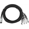 BlueOptics Dell GF37541 BlueLAN Cablu breakout Direct Attach pasiv 40GBASE-CR4 QSFP la 4x10GBASE-CR SFP+, 3 metri