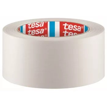 Bandă adezivă de ambalare Tesa albă 50 mm x 50 m