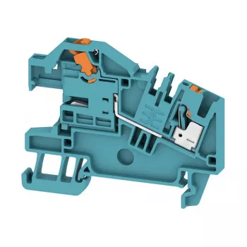 Bornă de separare pentru conductor neutru Weidmüller AITB 2.5 BB NDT BL, albastră, 2,5 mm², conexiune cu șurub