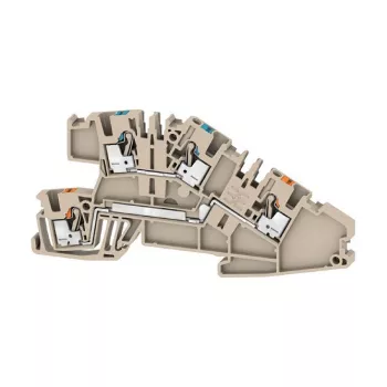 Bornă de trecere Weidmüller AITB 2.5 BB N-L, albastră, conexiune cu șurub, 500 V, 24 A, 2,5 mm², șină DIN