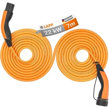 Cablu de încărcare Lapp Mobility Type 2 Helix 22 kW 7 m portocaliu