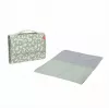 Geantă de schimbat scutece Lassig Green Label XL, Leo, 1,9 l, 26 x 4,5 x 19 cm, cu saltea de schimbat hidrofobă, poliester reciclat, Light Khaki