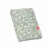 Geantă de schimbat scutece Lassig Green Label, Leo, 18 x 2,5 x 25,5 cm, cu saltea de schimbat hidrofobă, poliester reciclat, Light Khaki