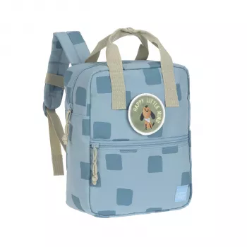 Rucsac mini pătrat Lassig Pattern Party Blue