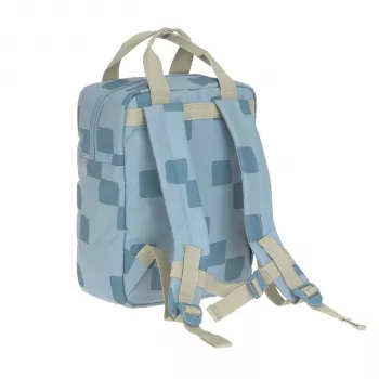 Rucsac mini pătrat Lassig Pattern Party Blue