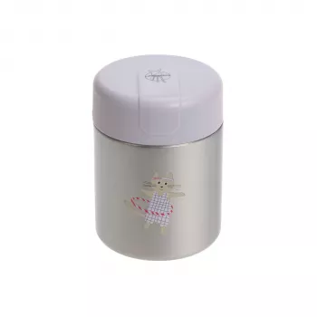 Borcan termic pentru mâncare Lassig - termos de prânz 315 ml Tiny Team Kitten