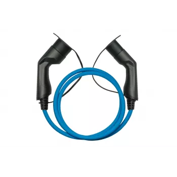 kabelmeister® Cablu de încărcare EV Mode 3, Type 2 ștecher la cuplaj, trifazat, 16 A, 11 kW, Albastru, 5 m