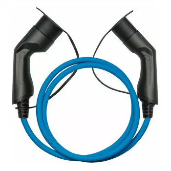 KABELMEISTER Cablu de încărcare EV Mode 3, Type 2 ștecher la priză, trifazat, 16A, 11kW, Albastru, 7,5m