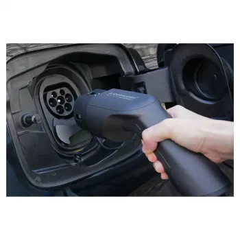 KABELMEISTER Cablu prelungitor de încărcare EV Mode 3, ștecher Type 2 la priză, trifazat, 32A, 22kW, spiralat, 5m, negru