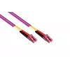 Kabelmeister Cablu patch fibră optică Duplex OM4 Multimod 50/125 LC/LC LSZH polaritate interschimbabilă - cablu de rețea din fibră optică