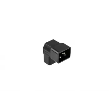 Kabelmeister Adaptor de alimentare C20 tată la C19 mamă cotit sus/jos - 16A 250V 4000W negru