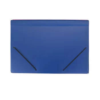 FolderSys Expanding File 5 Compartments Blue