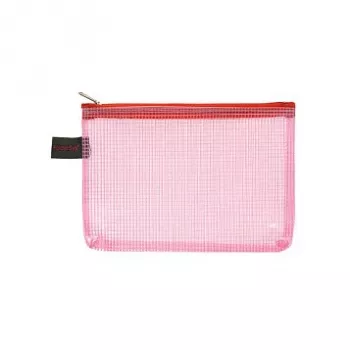 FolderSys A6 Zipper Pouches, Red, 10 pcs