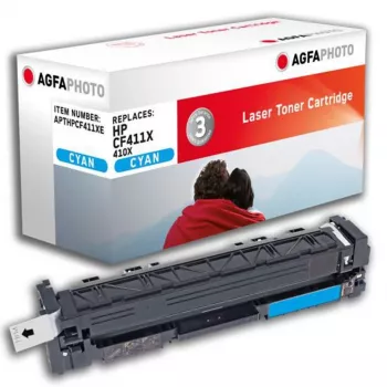 AgfaPhoto APTHPCF411XE Premium Toner Cartridge Cyan High Yield 5000 Pages Compatible HP CF411X