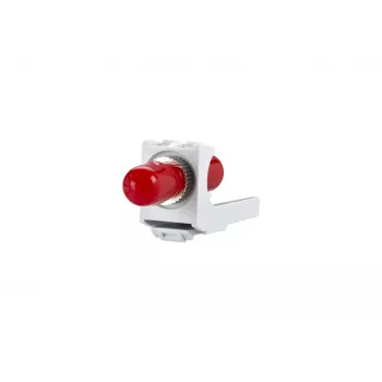 METZ CONNECT Adaptor fibră optică ST simplex multimod/unimod alb