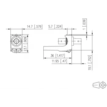 METZ CONNECT Adaptor fibră optică ST simplex multimod/unimod alb