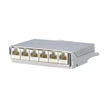 METZ CONNECT BTR E-DAT C6 6x8 AP Distribuitor patch panel - CAT 6 - STP - gri - 1U - 19 inch