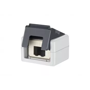 METZ CONNECT E-DAT Carcasă modulară cu 12 porturi, gri deschis (RAL 7035), IP20, goală