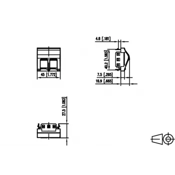 Modul keystone RJ45 METZ CONNECT Cat.6A ecranat alb 45x45mm fără unelte