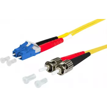 Cablu patch OpDAT METZ CONNECT OS2 LC Duplex la 2x ST monomod 1m galben I-V(ZN)H