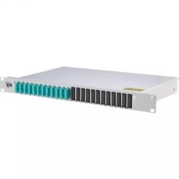 Panou patch fibră optică METZ CONNECT 150255BA12-E 1U 24 porturi LC-Duplex OM4 - gri (RAL 7035)