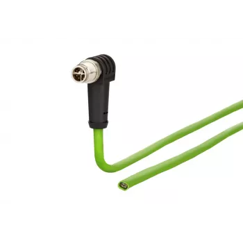 Cablu patch METZ CONNECT 142M2X90050 Cat6a M12 5 m negru