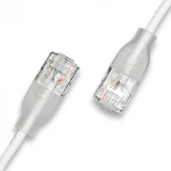 WANTEC Patch Cable UTP CAT6a eGlow 2.0m White (7406)
