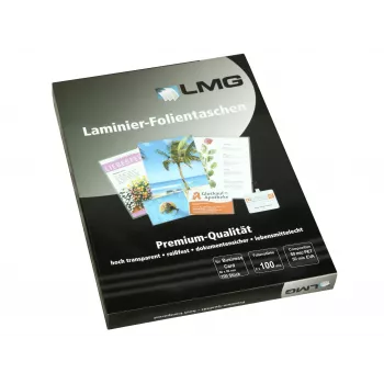 LMG Folii de laminare lucioase pentru format carte de vizită 100 bucăți