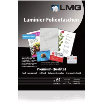 Folii de laminat LMG A4 lucioase 125 microni 100 bucăți