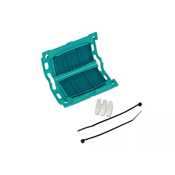 HellermannTyton suport pentru coliere de cablu 435-00650 verde polipropilenă autocolant 47x27mm