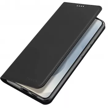 Husă tip carte Nevox Vario Series pentru Samsung Galaxy S26 Plus, neagră