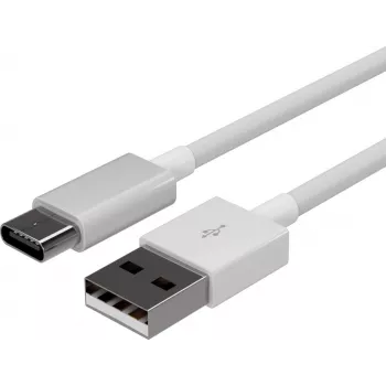 Cablul USB de încărcare și sincronizare ShiverPeaks Flexline, USB-A la USB-C, 2.0, ABS, alb, 1,0 m (FL31-13041)