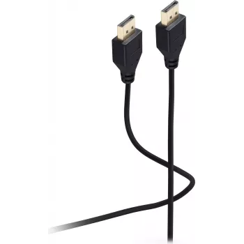 Cablu DisplayPort 1.2 SHIVERPEAKS Flexline, tată la tată, UHD 4K, extra subțire, negru, 3,0 m (FL31-49045)