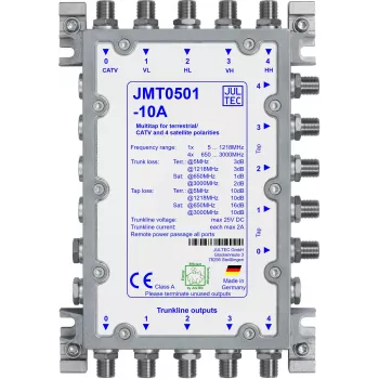 Distribuitor multi-tap Jultec JMT0501-10A, 5 derivații, pasiv, 10 dB