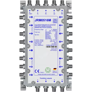 JULTEC JRM0516M Multiswitch 16 căi cu 4 intrări SAT și 1 intrare terestră