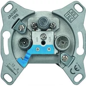 JULTEC Priza de perete pentru antenă JAD307TRS 3 găuri decuplată cu diode (TV, Radio, SAT)