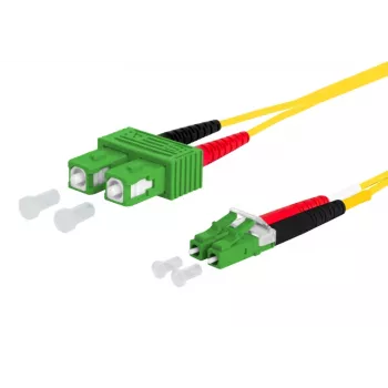 METZ CONNECT OpDAT Cablu de patch SC-D APC/LC-D APC OS2 1,0 m - fibră monomod