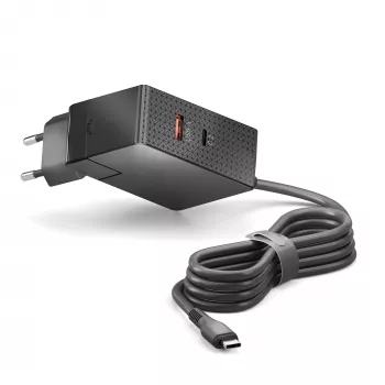 Încărcător PURELINK Vuelogic USB-C/USB-A GaN 3 porturi 100W PD negru