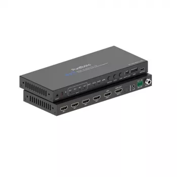 Comutator PureLink 4x1 HDMI 2.1 - 48Gbps - 8K 60Hz 4:2:0 12-bit Audio De-Embedding și KVM - 4 porturi