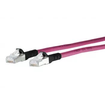 Cablu patch de rețea METZ CONNECT 1308453002-E Cat6a SF/UTP 3 m magenta