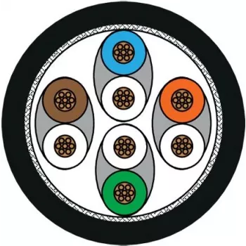 Cablu patch METZ CONNECT Ultraflex500 Cat.6 SFTP PiMF RJ-45 tată la RJ-45 tată 10,0 m negru fără halogen (13084VA000-E)