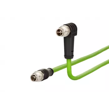 Cablu de conectare METZ CONNECT 10,0 m M12 tată 8 pini 45° în unghi
